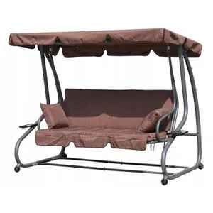 MultiGarden MULTIGARDEN Bastenska ljuljaska - lezaljka 2u1 brown