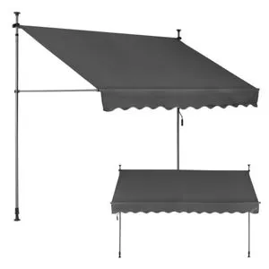 Multigarden Tenda za terasu i balkon sa podešavanjem visine 3x1.2m Gray Multigarden