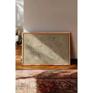 Multikolor dekorativna slika u okviru 50 x 70 cm