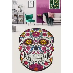 Multikolorna kupatilska prostirka Skull Djt (150 x 200 cm)