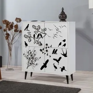 Multilüx Manyas White
Black Multi Purpose Cabinet