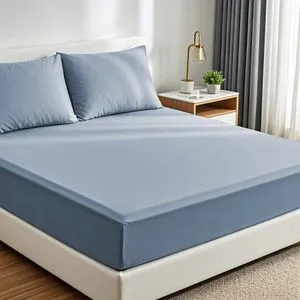Muslin 100 - Plavi Set Pojedinačnih Čaršava