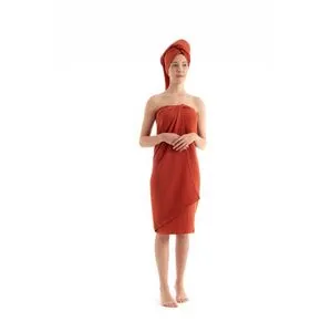 Muslin - Tile Red Tile Red Towel Set (2 Pieces)