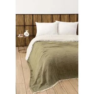 Muslin Yarn Dyed - Age Green Age Green Double Bedspread