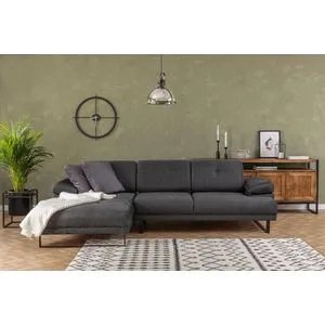 Mustang Large Left - Anthracite Anthracite Corner Sofa