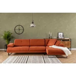Mustang Large Right - Orange Orange Corner Sofa