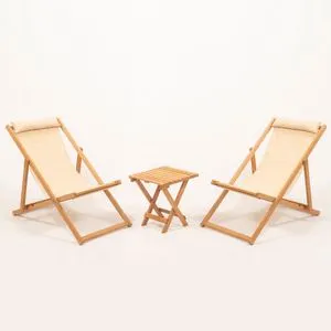 MYN03 Set stola i stolica za baštu (3 dela)