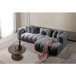N-Line Desni Ugaoni Sofa - Tamno Siva