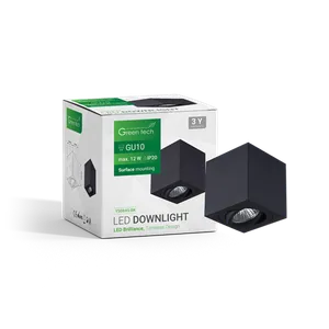 NADGRADNA SVETILJKA GU10 CRNA GREEN TECH