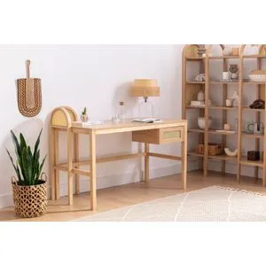 Nala 130 - Natural Natural Study Desk