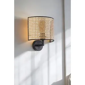 Nala - 8767-1P Crno-Bež Zidna Lampa