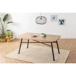 Nala 90 - Natural Natural Dining Table
