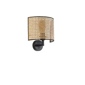 Nala Rattan Aplik Rattan
Black Wall Lamp