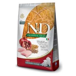 N&D Low Grain Puppy Medium i Maxi Piletina i Nar 12 kg