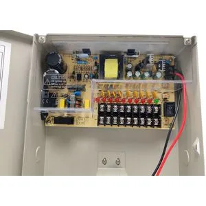 NAPRKU-12V/10A-9CH Gembird Napajanje u kutiji sa opcijom UPS (bez baterije) 1.5A/CH