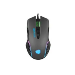 Natec NFU-1698 FURY HUSTLER, Gaming Optical Mouse 500-6400 DPI, RGB LED, 7 Buttons, USB, Black, C...