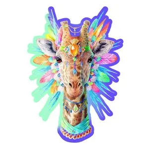 Natty Giraffe Wooden Puzzle M (150 Pieces)