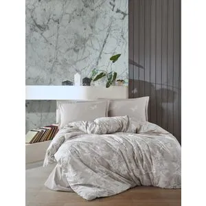 Natur v2 Sivi Ranforce Set Pokrivača za Jednu Osobu