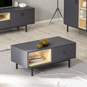 Naturel - Anthracite Anthracite Coffee Table