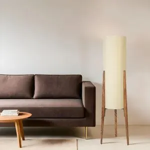 Navas Yanık Lambader Bambu 05 Abajurlu Cream