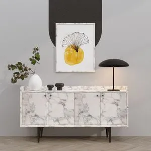 Navi - Carrara Marble Carrara Marble Console
