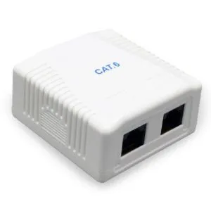 NCAC-2U6-01 Gembird CAT6 UTP 2-port kutija za površinsku montažu za RJ45