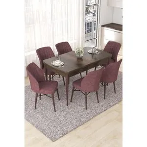 Nef - Baroque, Dusty Rose Baroque
Dusty Rose Extendable Dining Table & Chairs Set (7 Pieces)