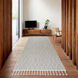 Nepal 6048 - Bela Bela Hall Tepih (100 x 300 cm)