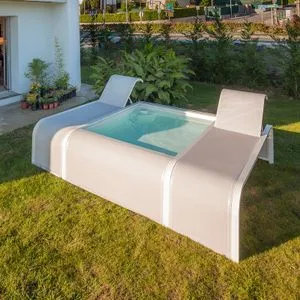 Nero Mariposa Mini bazen sa dve lezaljke, 2.82x2.19x0.6m