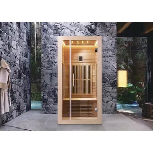 Nero Sauna soba – kanadski Hemlock – 1200x900x1900 za 2 osobe INFRARED