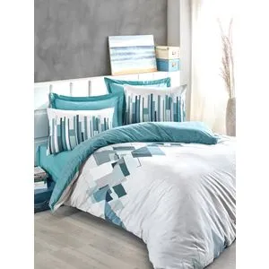Nesto - Petrol Petrol Green
White Ranforce Single Quilt Cover Set