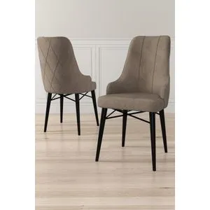 Neta - Cappuccino, Black Cappuccino
Black Chair Set (2 Pieces)