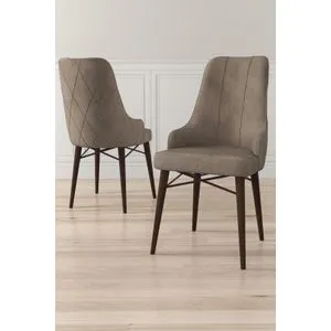 Neta - Cappuccino, Smeđa stolica set (4 komada)