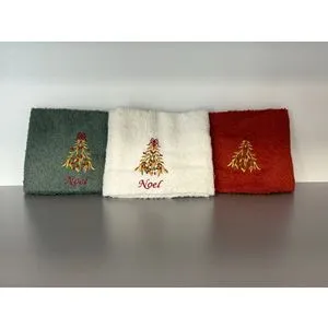 New Year set 3 peškira 30x50cm Jelka