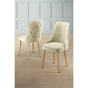 Newa - Cream, Gold Cream
Gold Chair Set (2 Pieces)