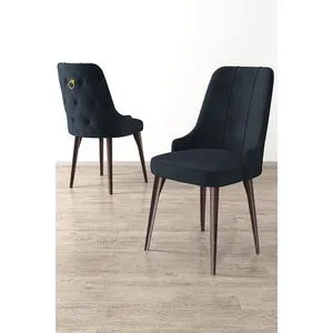 Newa - Set stolica u antracit i smešnoj boji (6 komada)