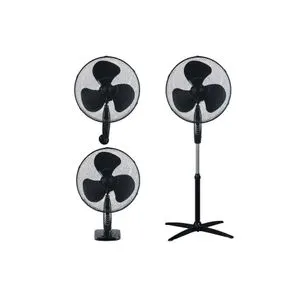 NIAROS KURELI Ventilator 3U1, PODNI, ZIDNI I STONI, PREČNIK 43CM, 45W, CRNI