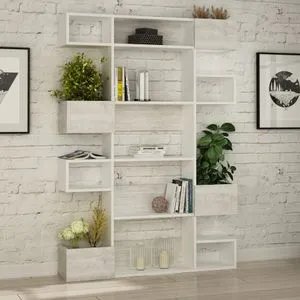 Niho - White, Light White White Bookshelf