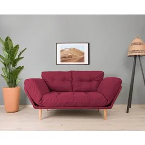 Nina Daybed - Dark Red GR105 Dark Red 3-Seat Sofa-Bed