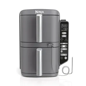 Ninja Airfryer SL451EU Friteza na vruć vazduh sa dve korpe i Smart Cook sistemom, 9.5L