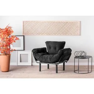 Nitta Single - Black Black Wing Chair