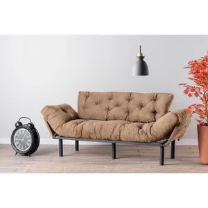Nitta Triple - Light Brown Light Brown 3-Seat Sofa-Bed