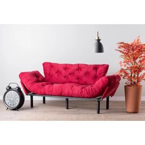 Nitta Triple - Maroon Maroon 3-Seat Sofa-Bed