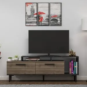 Niva - Walnut Walnut
Black Marble TV Stand