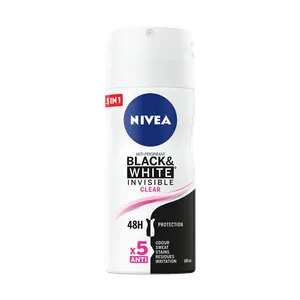 NIVEA Black&White Invisible Clear dezodorans u spreju 100ml