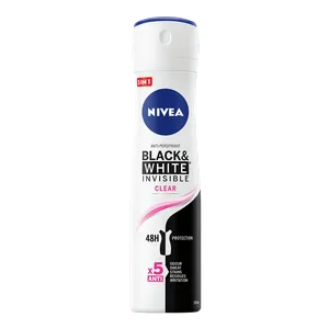 NIVEA Black&White Invisible Clear dezodorans u spreju 150ml