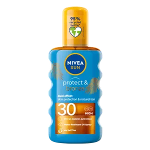 NIVEA SUN protect & bronze sprej ulje SPF 30 200 ml