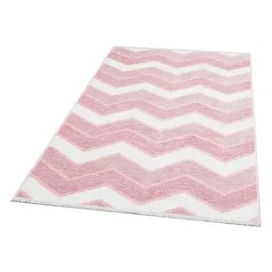 Nk 05 - Cream Pink Pink Hall Carpet (75 x 200)