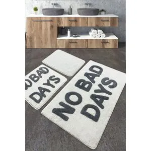 No Bad Days Multicolor Acrylic Bathmat Set (3 Pieces)