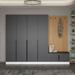 Noah - 8333 Anthracite Hall Stand